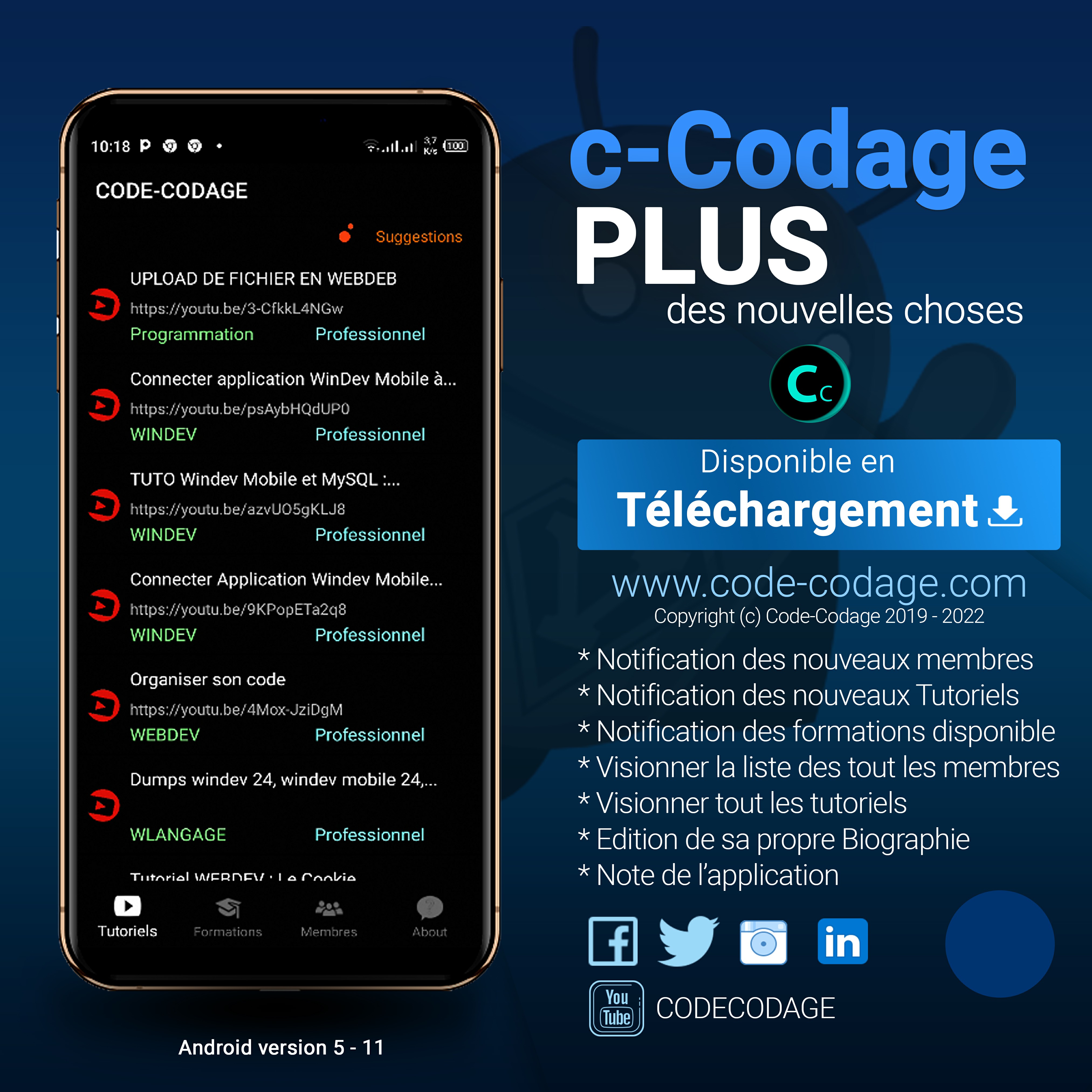 Je vous présente cette nouvelle application développé pour vous