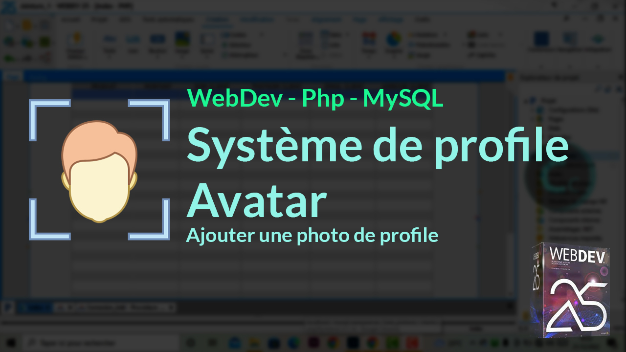 Tuto-WebDev Système de profile avatar (Ajouter une photo de profile)