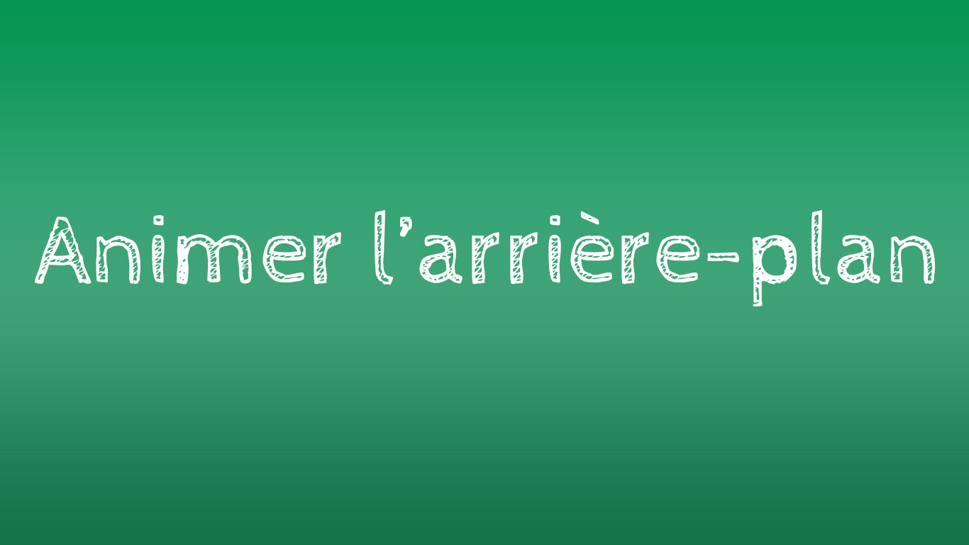 Tuto WebDev & CSS Animer l'arrière-plan (Animation background)