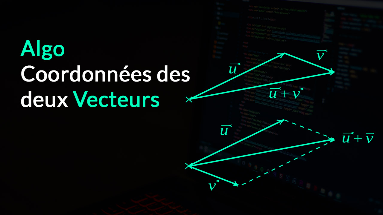 Coordonnées du vecteur